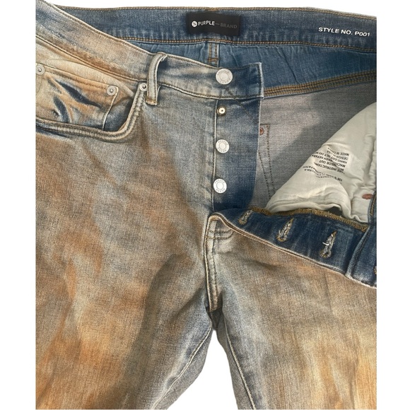 Purple Brand Two-Tone Faded‎ Effect Jeans - Picture 11 of 14